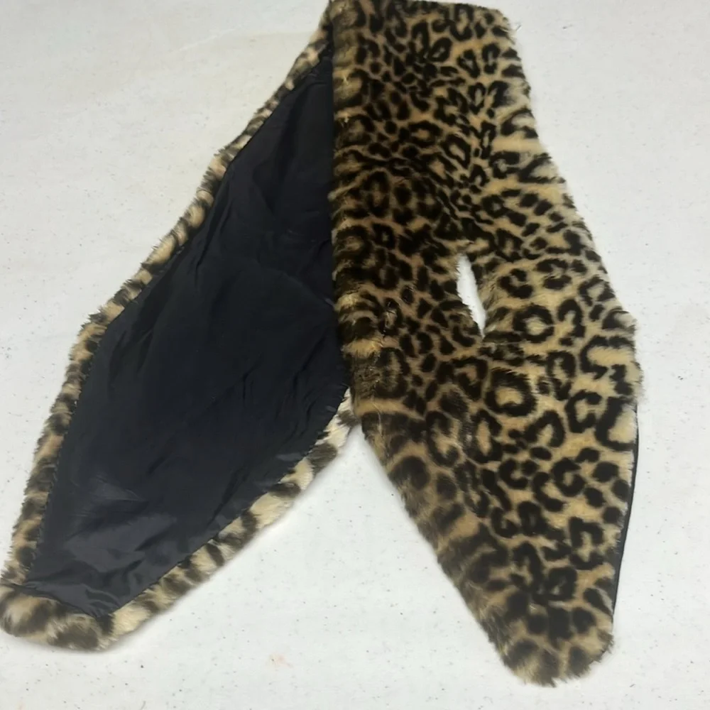 Faux Fur  Scarf Animal Print